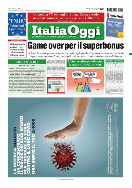 Italia oggi : quotidiano di economia finanza e politica